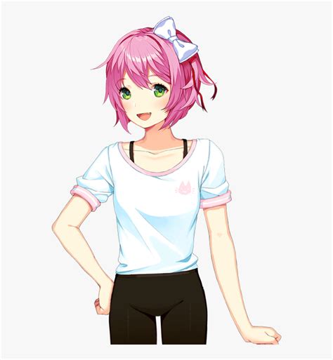 Doki Doki Literature Club Clothing Hair Pink White Ddlc Monika Casual