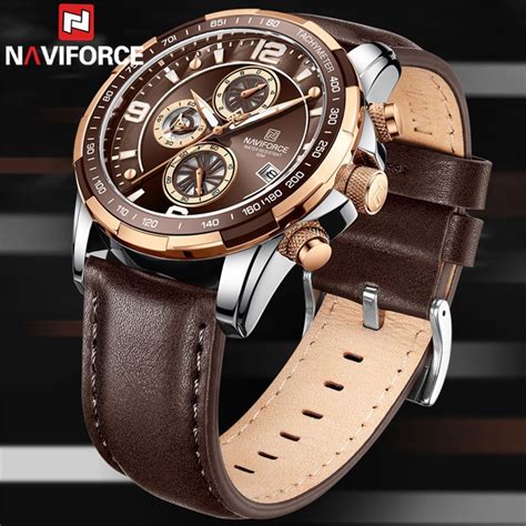 Naviforce Men Watch Sport Man Wristwatch Top Brand Luxury Gold Military