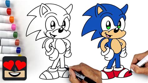 How To Draw Sonic The Hedgehog Youtube