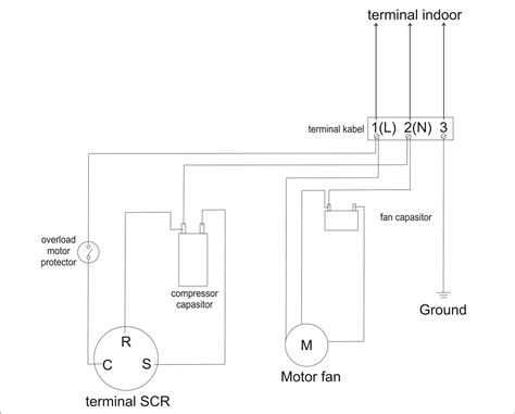 For a new ac installation, a cable must be installed from the disconnect to reach up to the main electric panel. Voltas Split Ac Outdoor Wiring Diagram - Wiring Diagram and Schematic