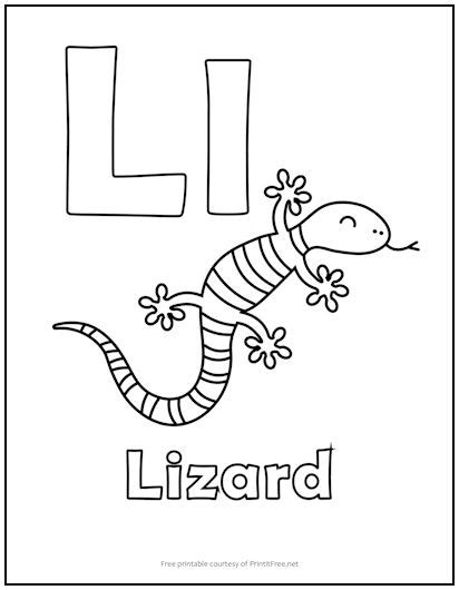 Alphabet Letter L Coloring Page Print It Free