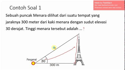 Perhitungan Tinggi Dan Jarak Youtube