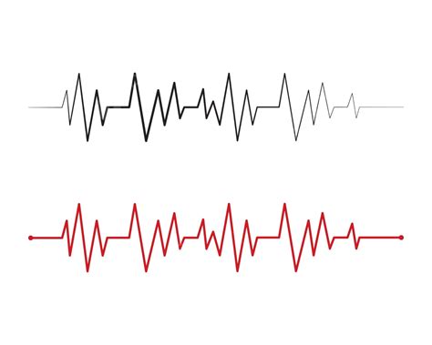 Heart Beat Line Vector Symbol Graphic Ekg Vector Symbol Graphic Ekg