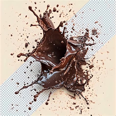 Premium PSD Chocolate Splash PNG