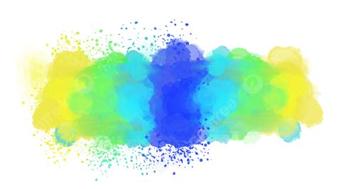 Color Splash Creative Ink Color Splash Blue Png Transparent Clipart