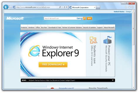 Download Internet Explorer 9 90