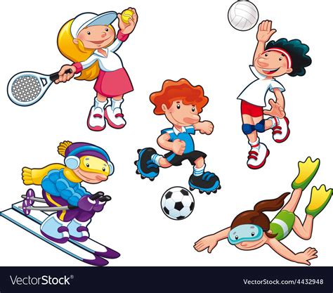 Sport Characters Royalty Free Vector Image Vectorstock