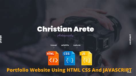 How To Create Portfolio Website Using HTML CSS And JAVASCRIPT Source