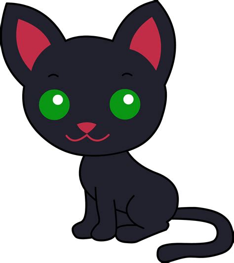 Black Kitten Clipart