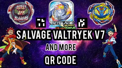 Rare Beyblade Qr Code Salvage Valtryek V7 Cyclone Belfyre And More