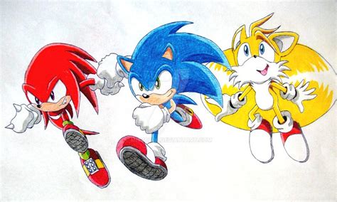 How To Draw Sonic Tails And Knuckles Images And Photos Finder