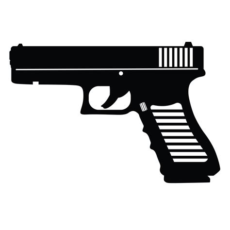 Gun Svg Pistol Svg Revolver Svg Glock Svg Gun Dxf Pisto Inspire