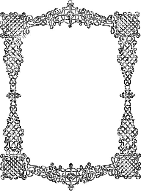 Celtic Knot Border Png 3 Plait Border Oval Medium 600pixel Clipart