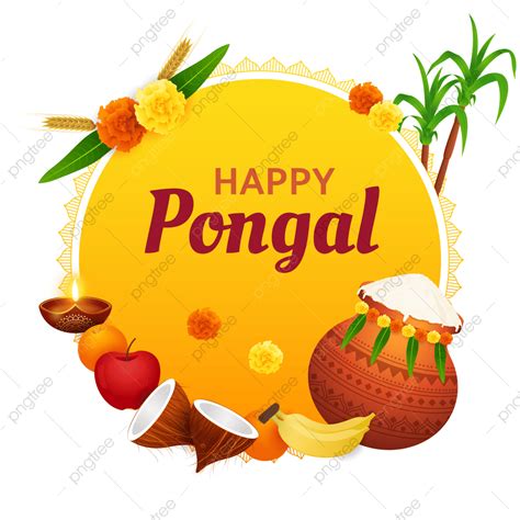 Pongal Makar Sankranti Vector Png Images Makar Sankranti Pongal