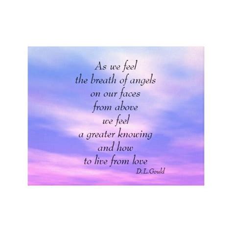 Angel blessing poem art canvas gallery wrapped canvas | Blessing poem