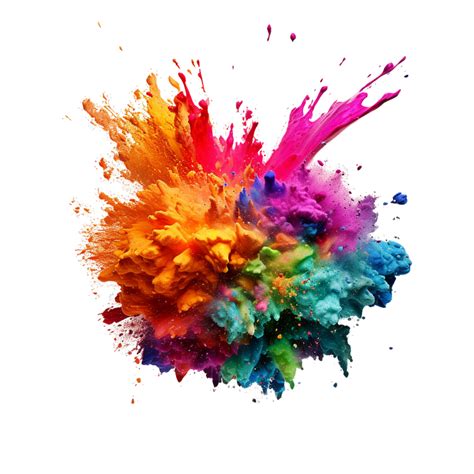 Color Explosion Color Explosion Png Transparent Background AI