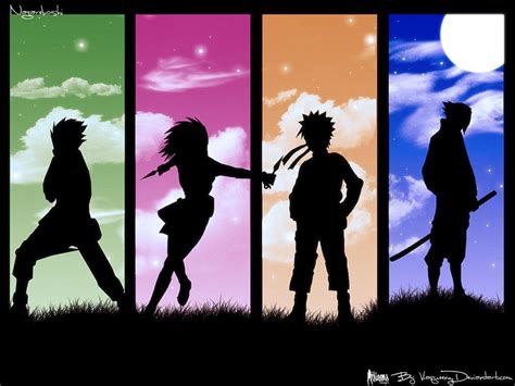 Naruto Silhouette Wallpapers Top Free Naruto Silhouette Backgrounds