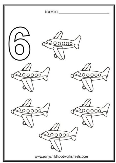 Number 6 Coloring Sheet Coloring Pages