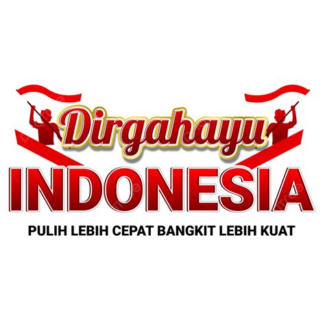 Dirgahayu Indonesia Vector Design Images Text Ucapan Dirgahayu