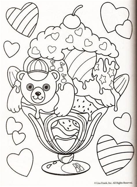 Gambar Cartoon Printable Lisa Frank Coloring Pages Tone Cat Colouring