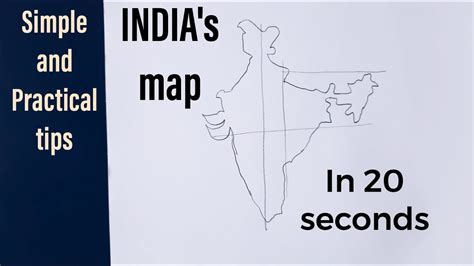 How To Draw India Map I Upsc I Simple And Practical Tips To Draw India