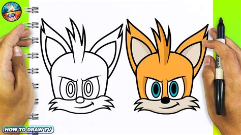 Drawing Tails Nine Easy Step By Step Sonic Prime Youtube