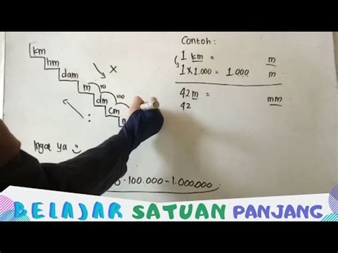 Cara Menghitung Satuan Panjang Kelas Sd Mudah Youtube