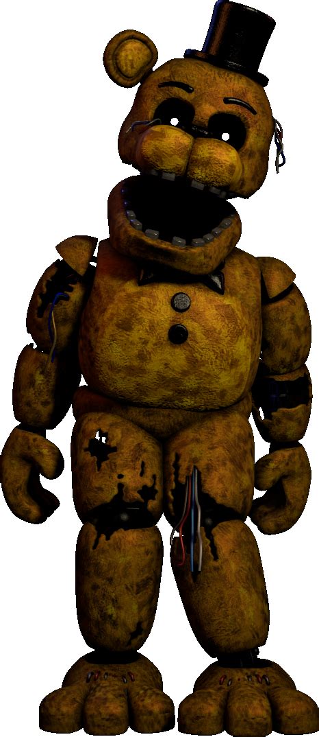 Withered Golden Freddy Render By Thebeastunleashed87 On Deviantart