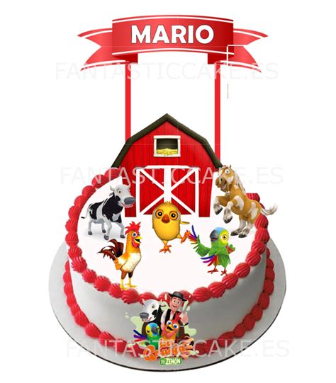 Topper La Granja De Zenon Personalizado Fantastic Cake