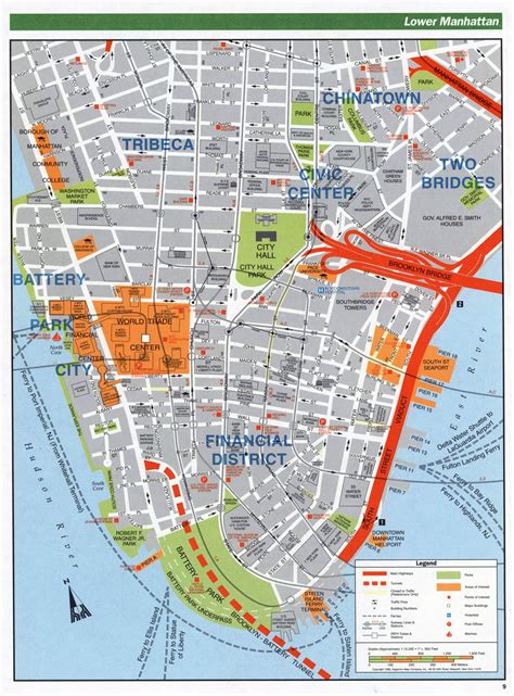 Printable Map Of Manhattan