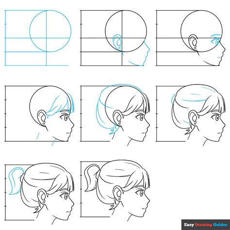 How To Draw A Anime Face Side View