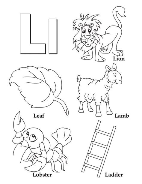 Letter L Coloring Page Alphabet Coloring Pages Coloring Worksheets