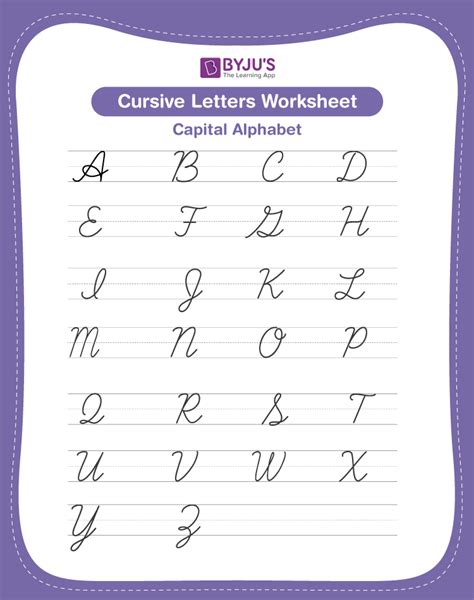 Free Cursive Alphabet Tracing Worksheet Download Free Cursive Alphabet