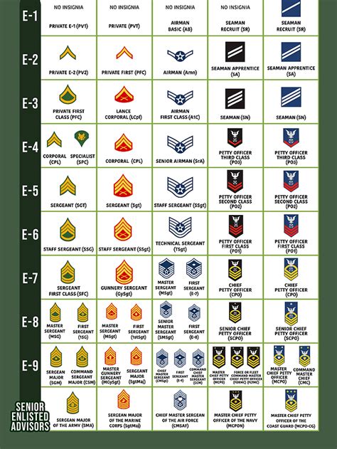 Use This Military Rank Chart To Understand Each Position