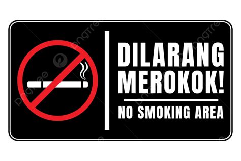 Dilarang Merokok Tanda Perokok Tidak Diperbolehkan Di Area Tersebut