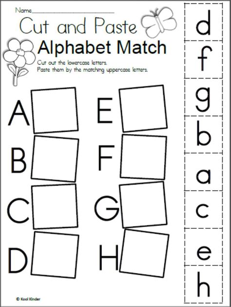 7 Best Images Of Alphabet Matching Printable Worksheets Alphabet 21