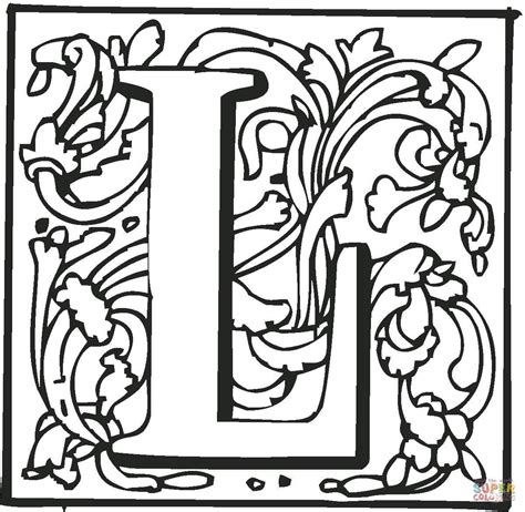 5 Best Images Of L Coloring Pages Letter Printables Preschool Letter