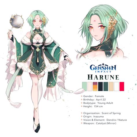 Made An Original Character For Genshin 🌱 Genshinimpact Anime