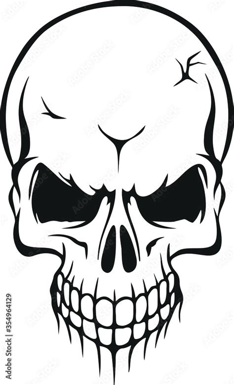 Skull SVG Skeleton SVG Skull Clipart Skull Cut Files Stock Vector