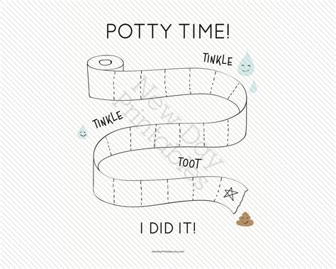 Cute Toddler Potty Toilet Training Sticker Reward Chart Boy