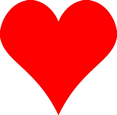 Plain Red Heart Clipart Best