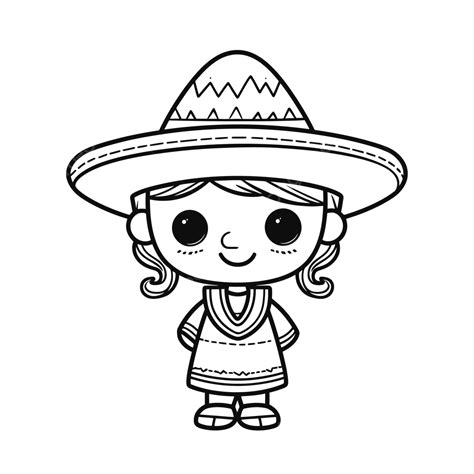 Sombreros Mexicanos Para Colorear