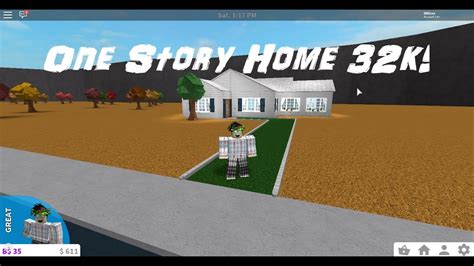 Welcome To Bloxburg One Story Home 32k Youtube