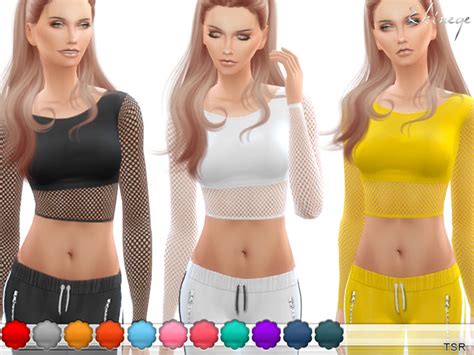 15 Cutest Crop Tops Cc For The Sims 4 Fandomspot