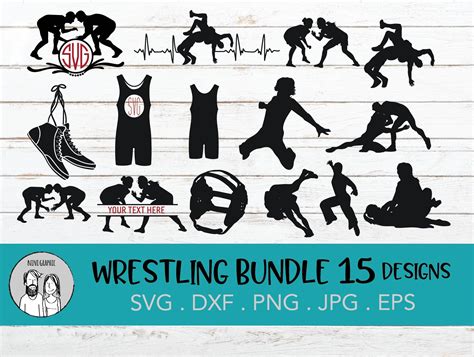 Wrestling Svg Wrestling Wrestling Svg Files Wrestling Monogram