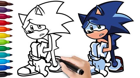 How To Draw Sonic Chaos Nightmare Friday Night Funkin Fnf Draw Images