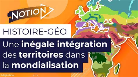 Croquis de géographie : Une inégale intégration des territoires dans la