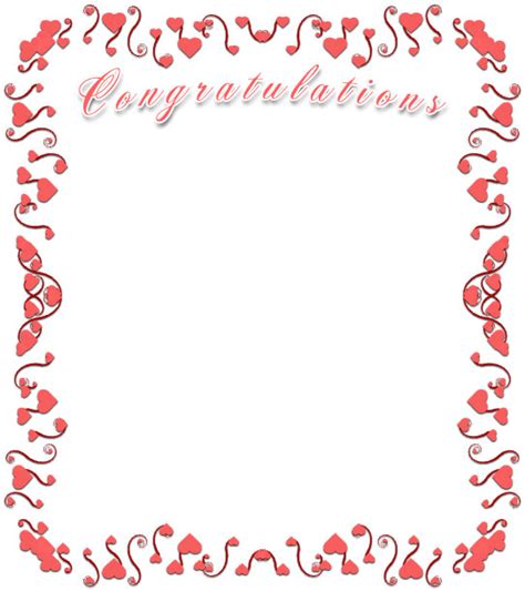 Free Congratulations Borders Border Frames Graphics Clipart