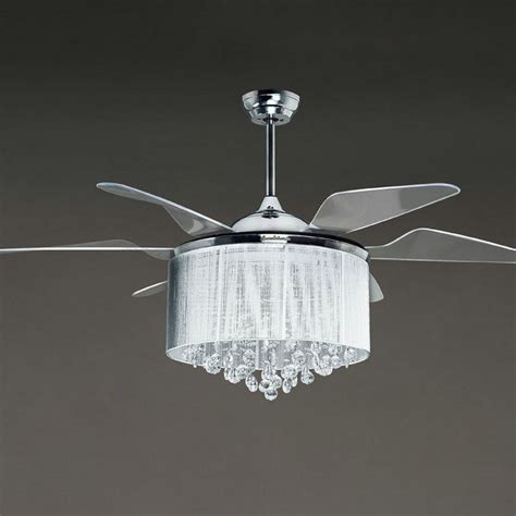 It is a better combination of a ceiling fan and chandelier. Modern crystal ceiling fan light - Hupehome