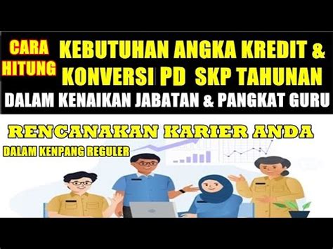 CARA MENGHITUNG KEBUTUHAN ANGKA KREDIT DAN KONVERSINYA DARI SKP DALAM